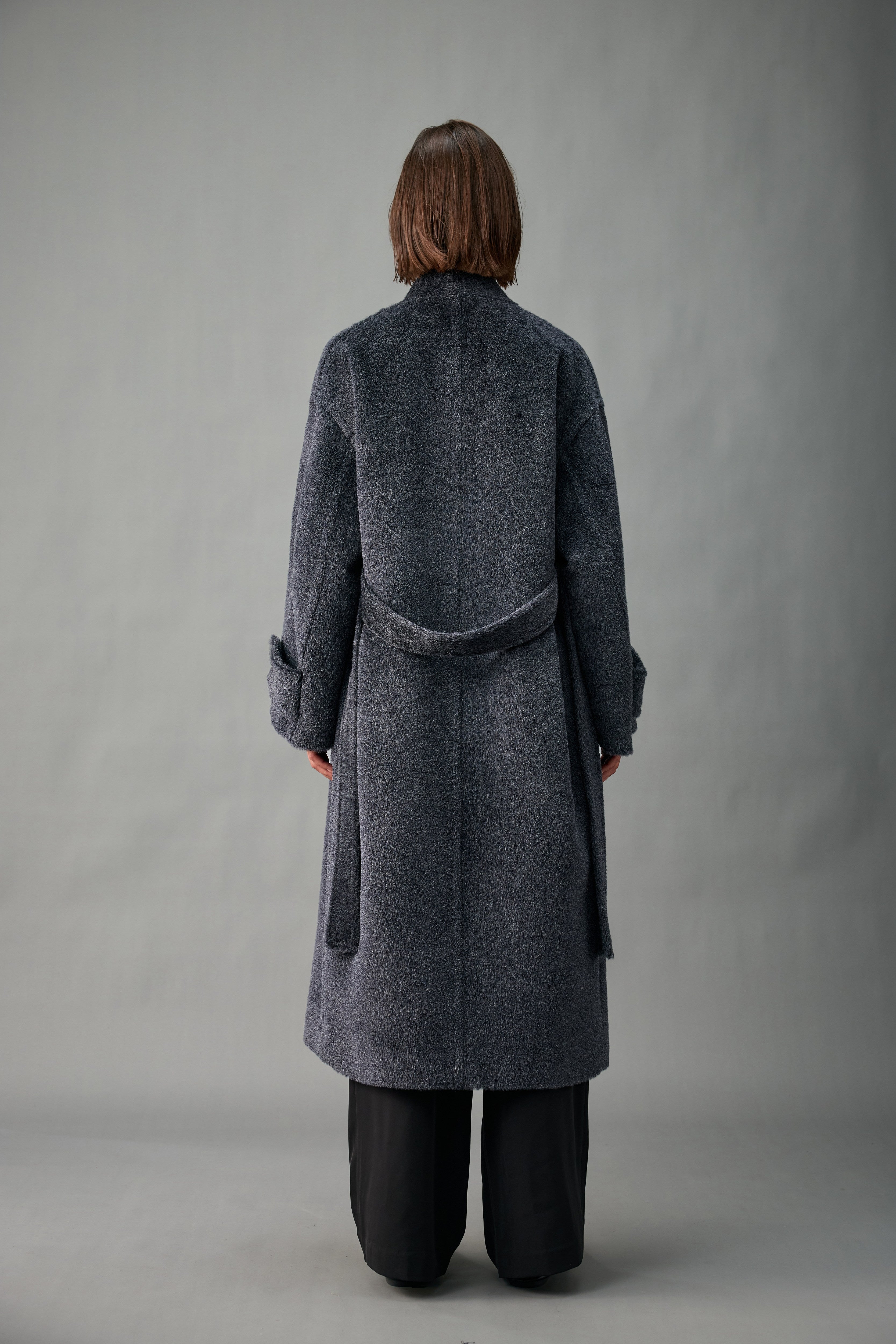 Evelluna Heat-Set Alpaca Blend Long Coat