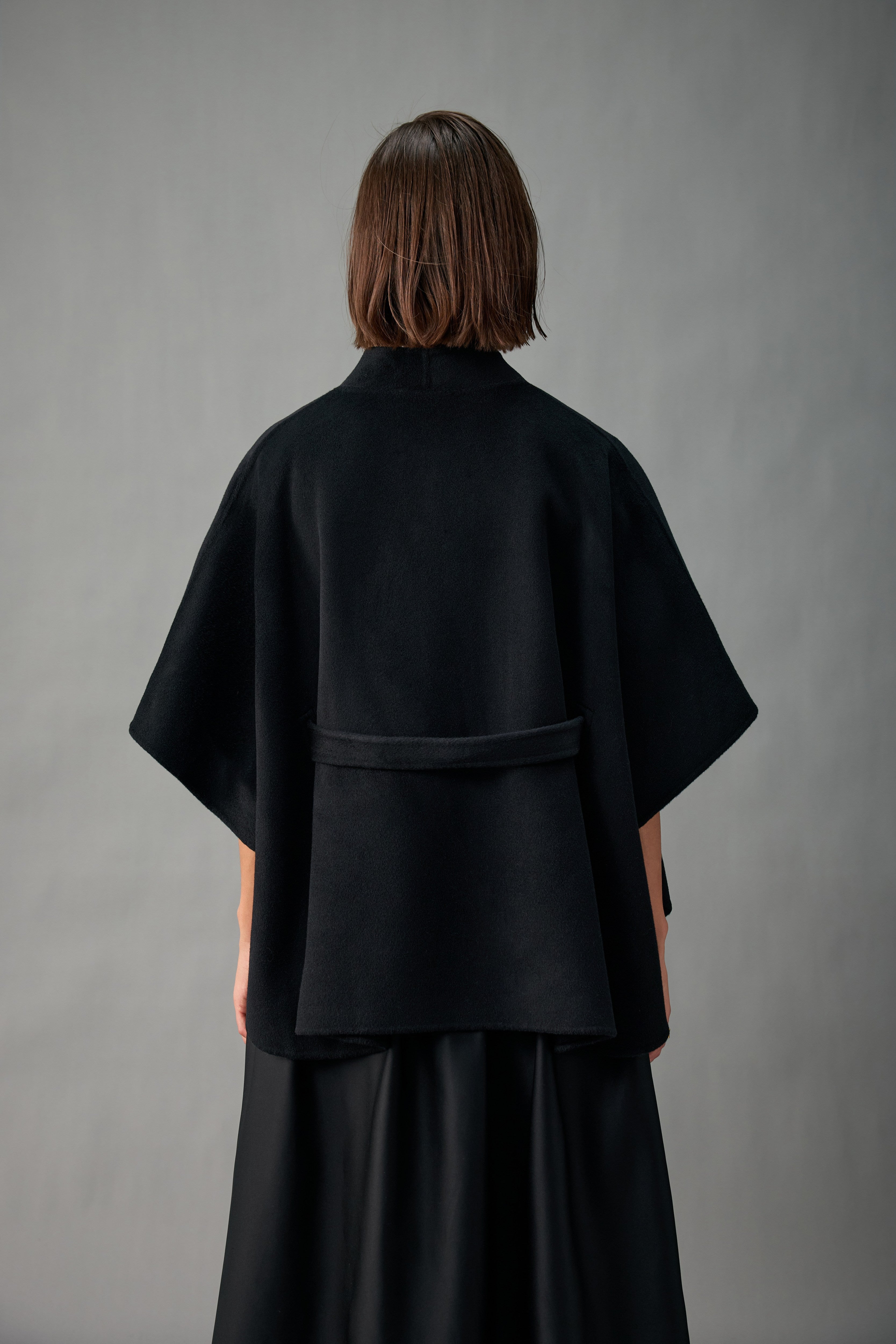 Evelluna Unlined Cashmere Wool Wrap Cape Shawl