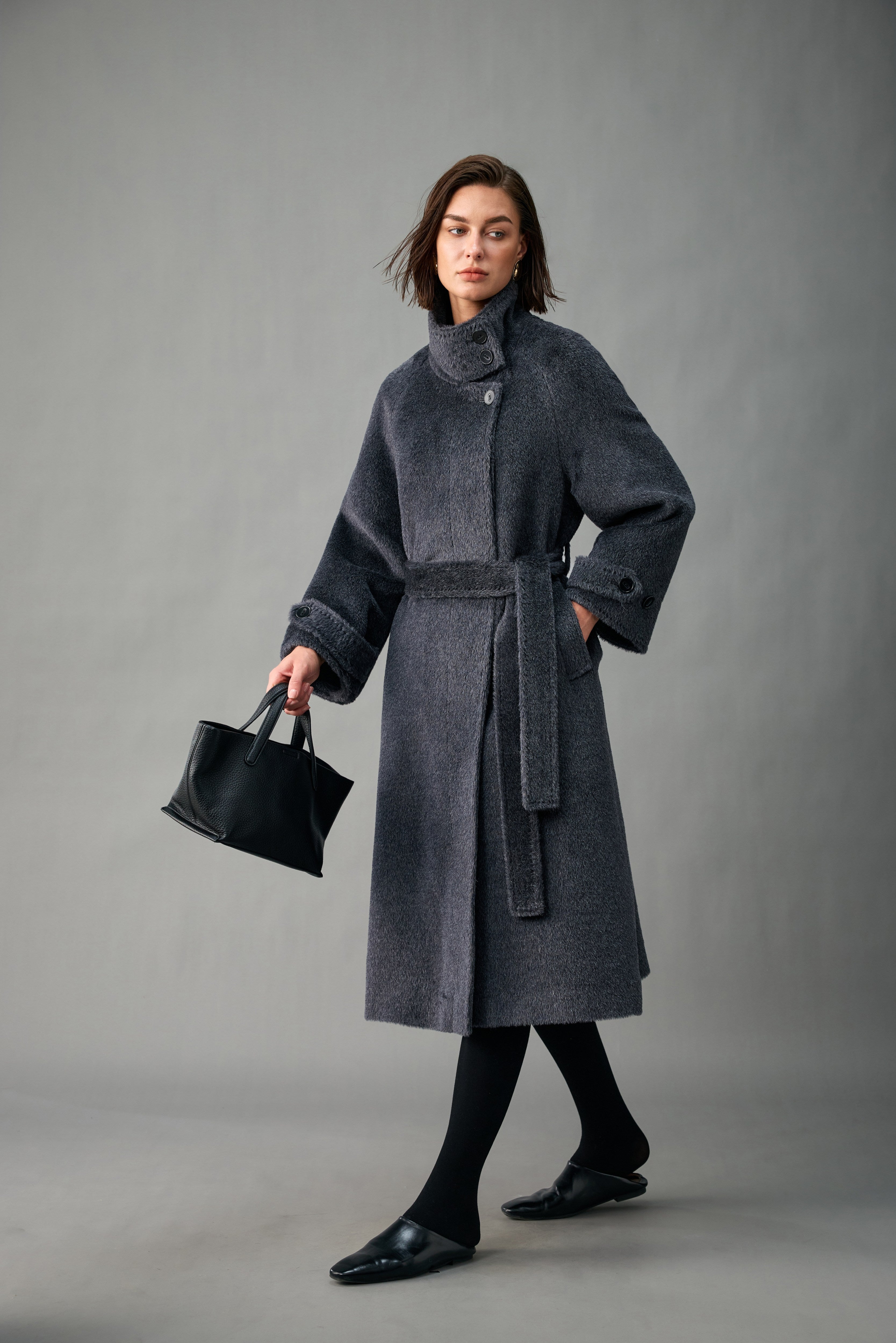 The Belted Alpaca Coat