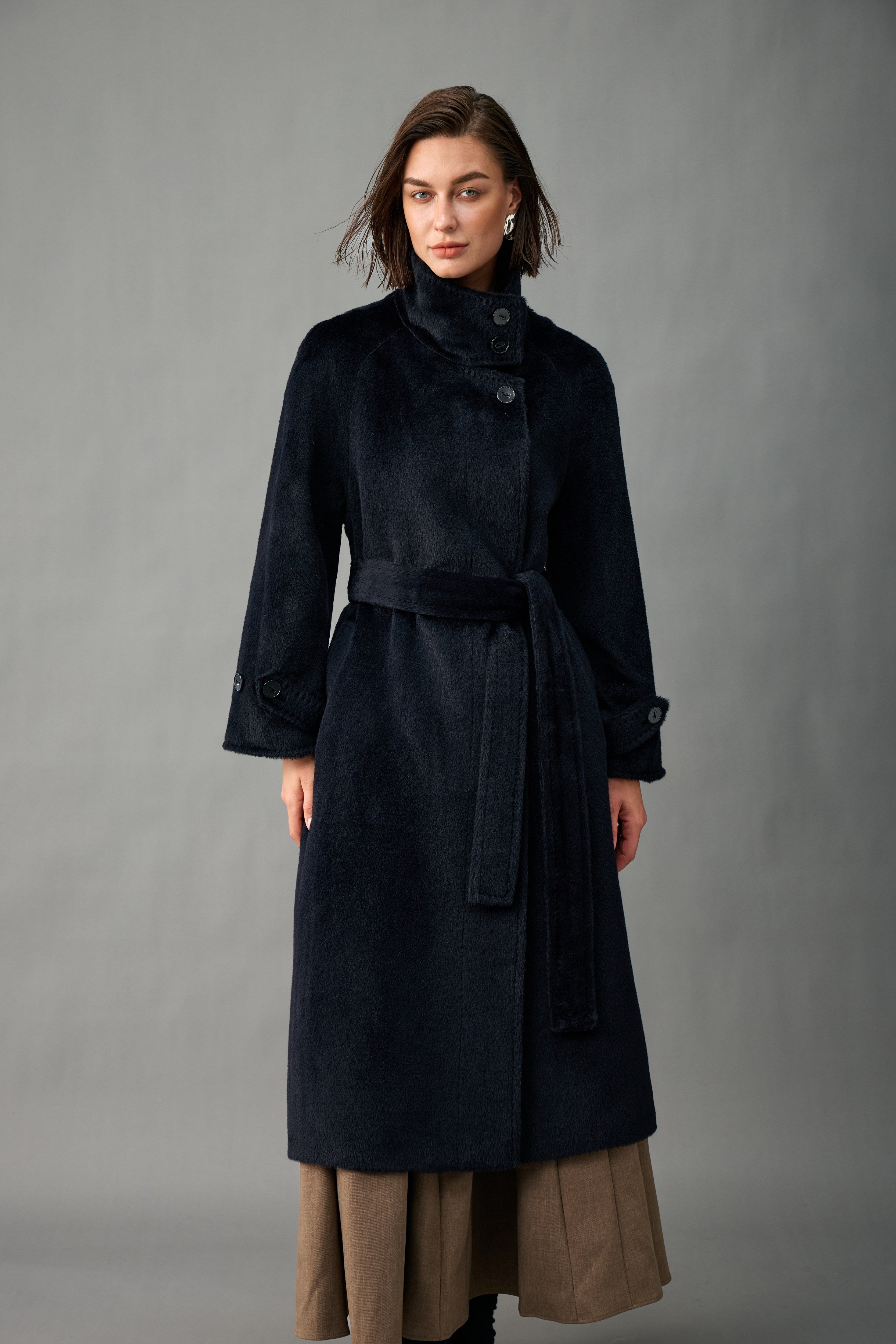 The Belted Alpaca Coat