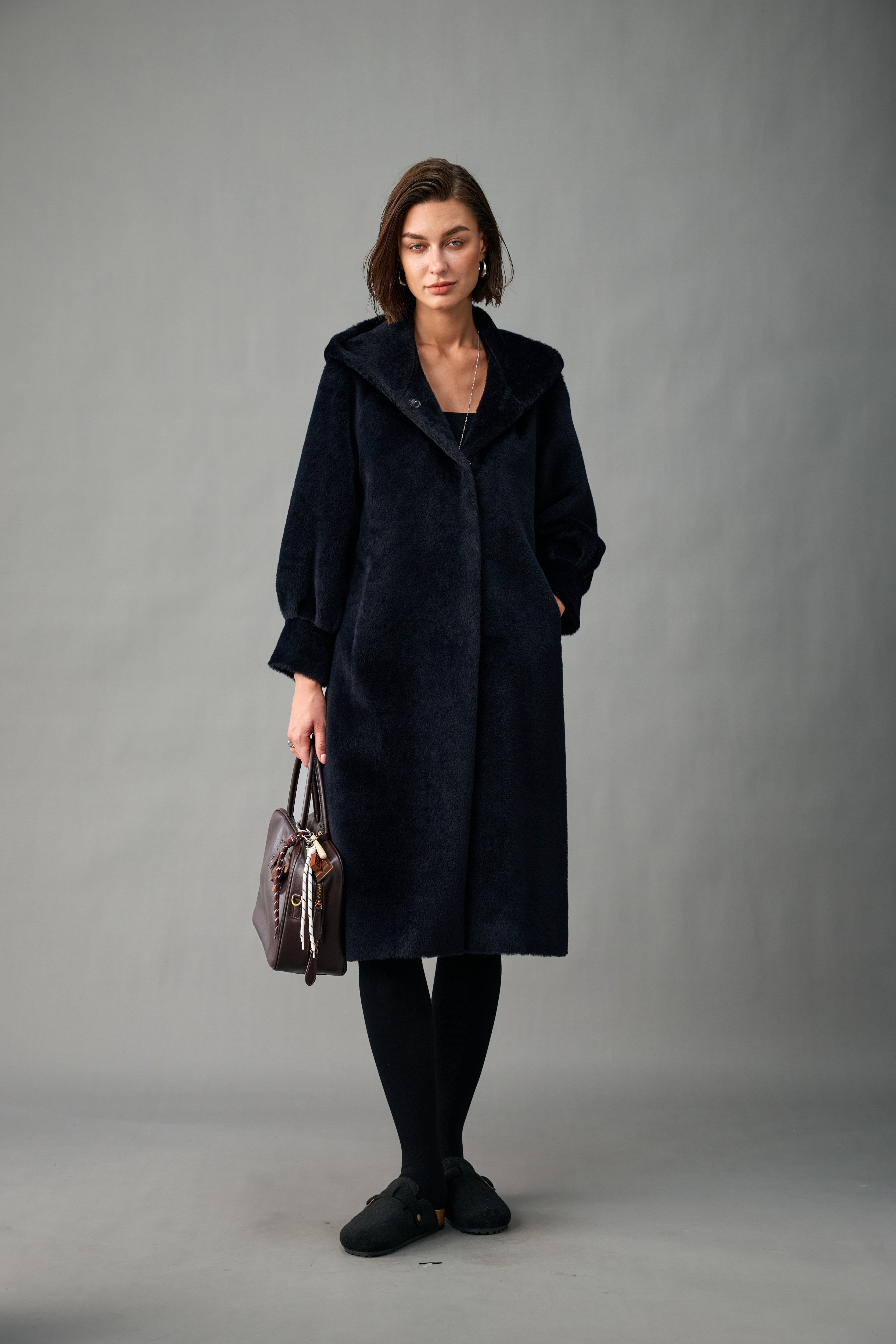 The Hooded Alpaca Coat