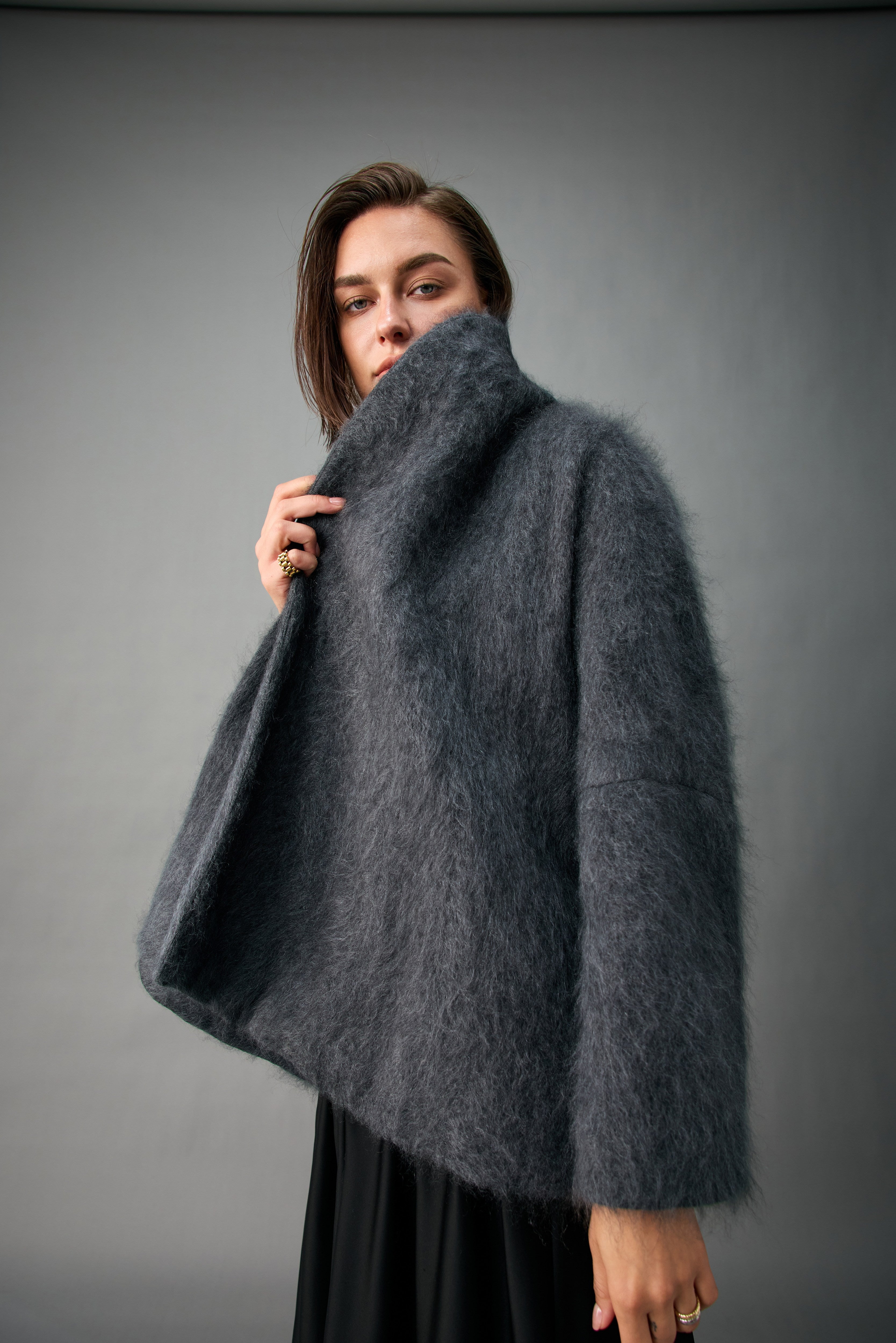 The Brushed Cashmere Wrap Jacket