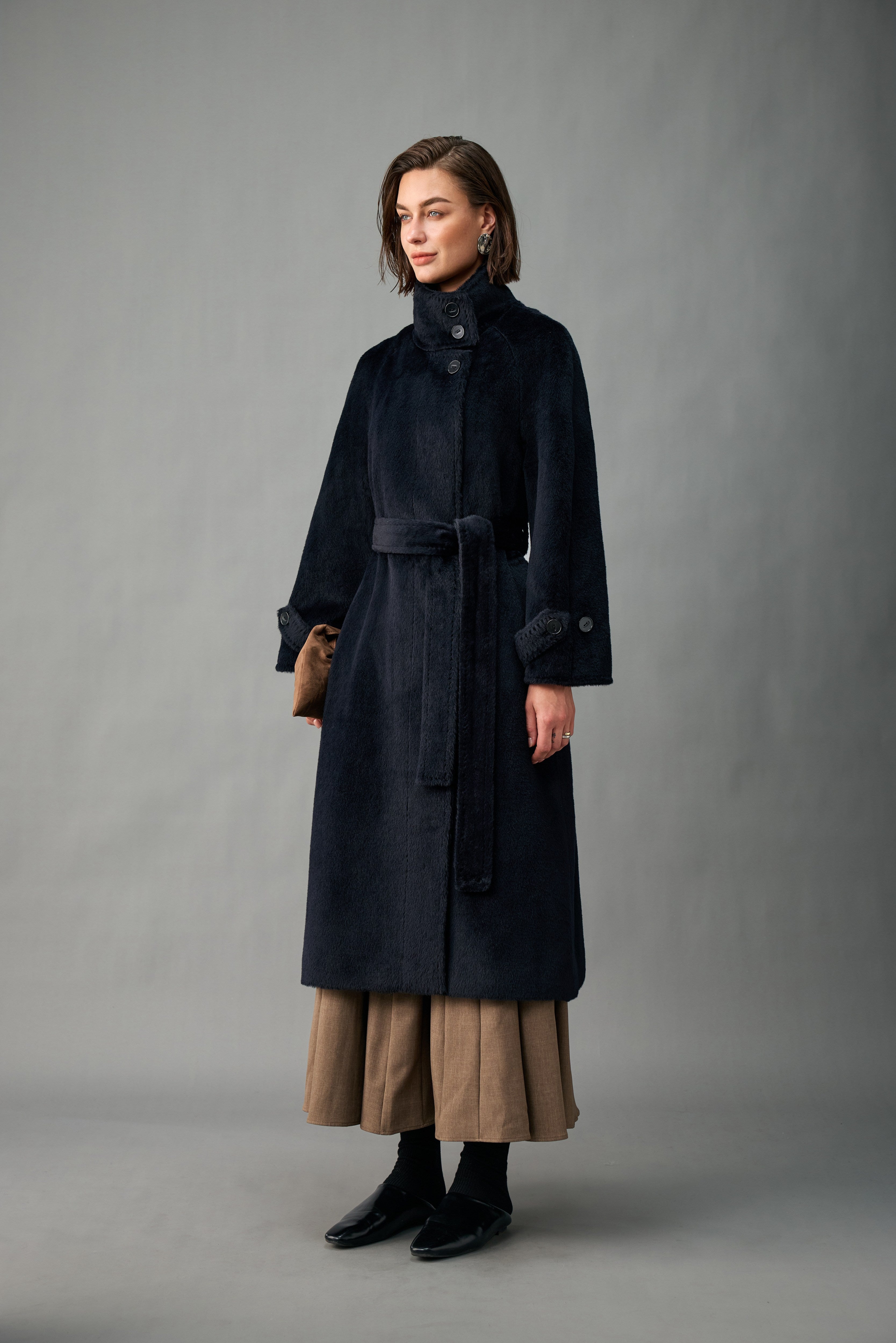The Belted Alpaca Coat
