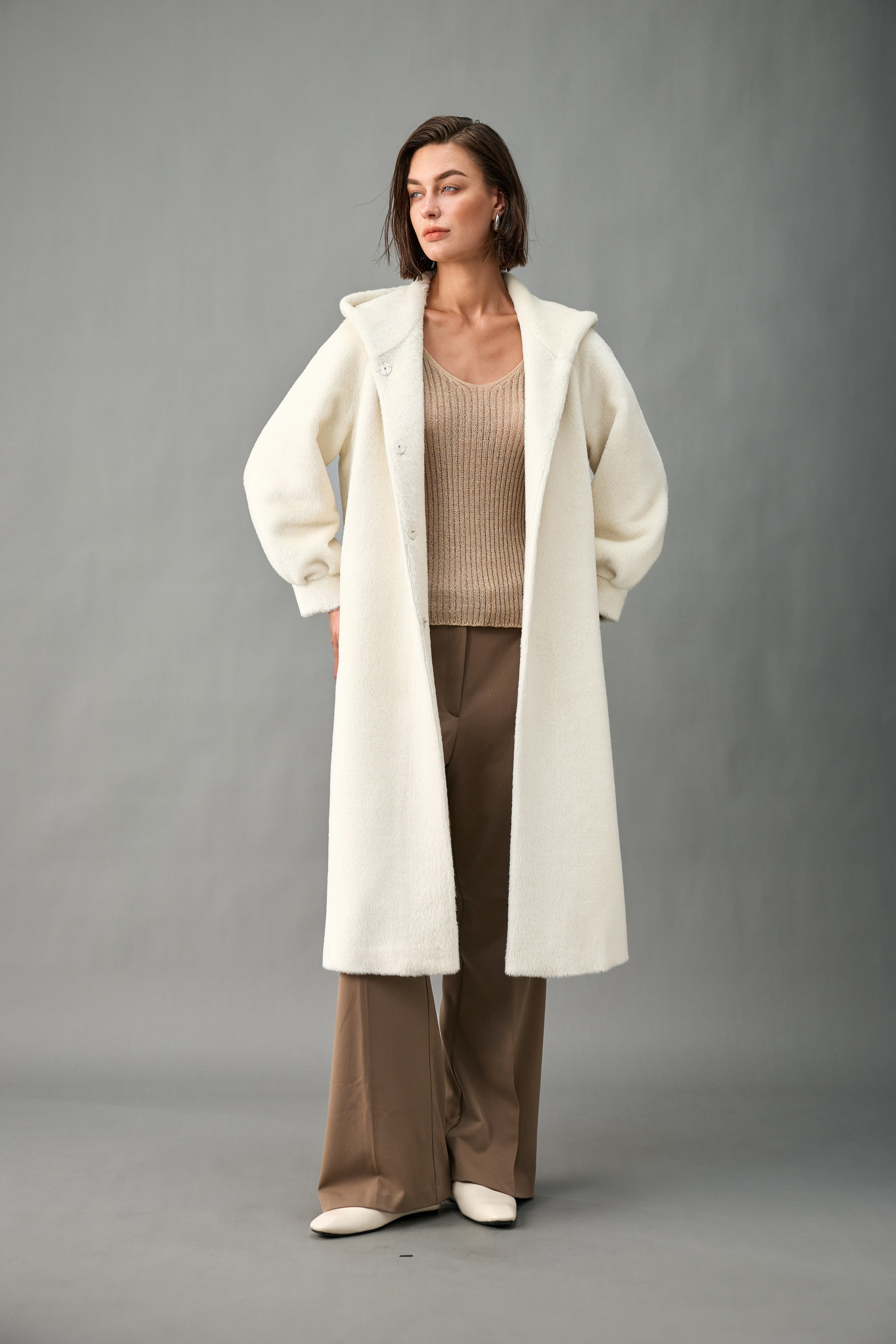 The Hooded Alpaca Coat