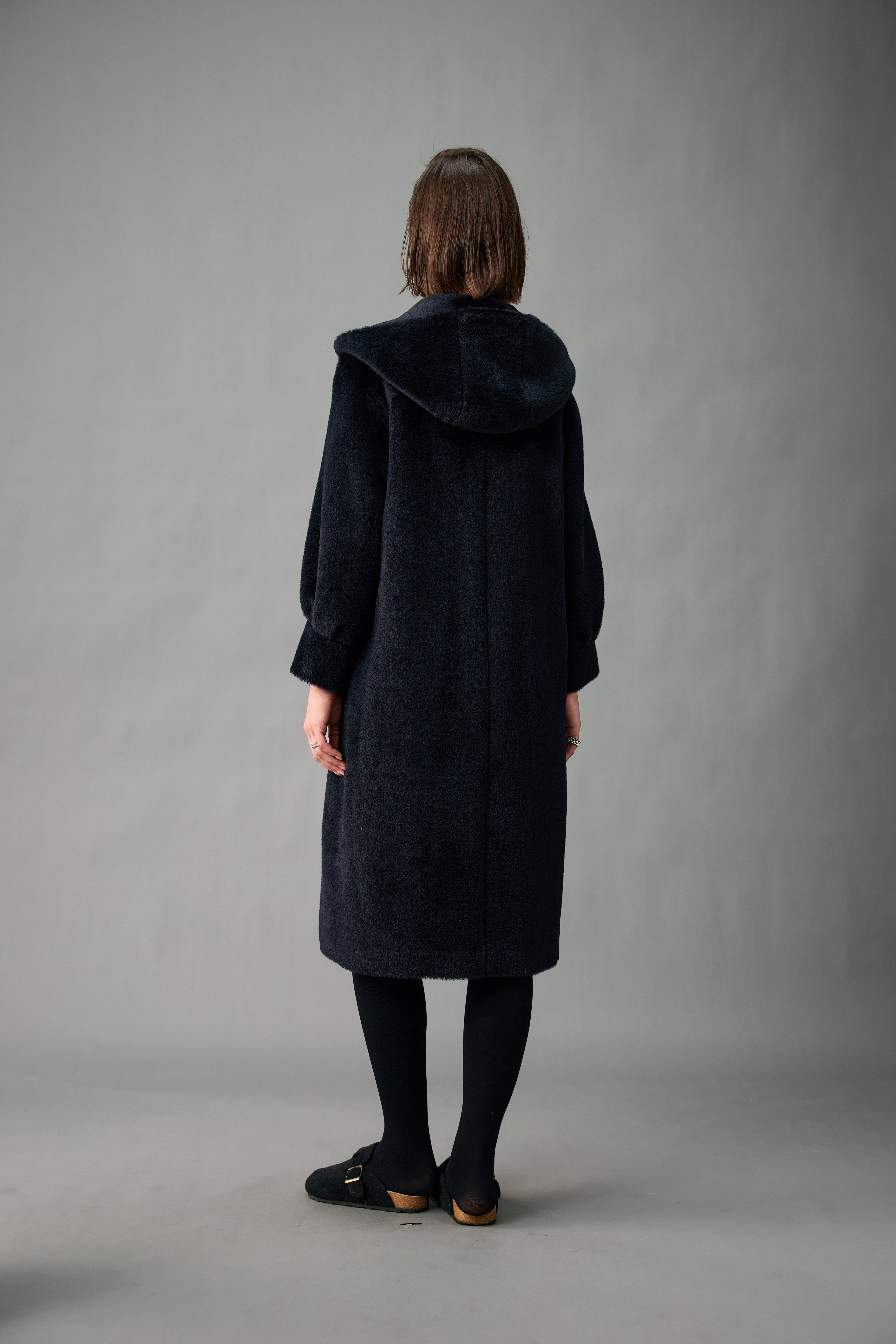 The Hooded Alpaca Coat