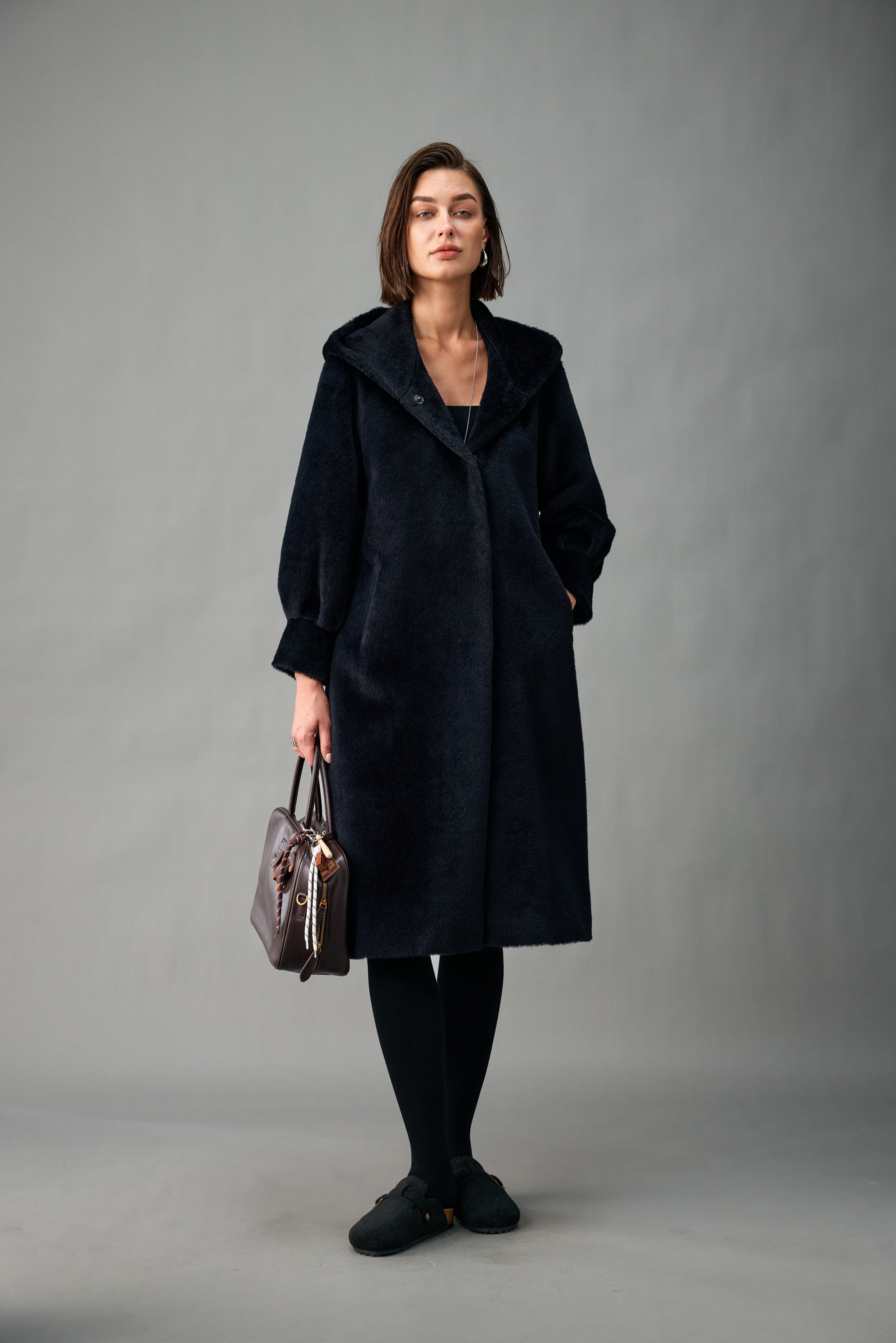 The Hooded Alpaca Coat