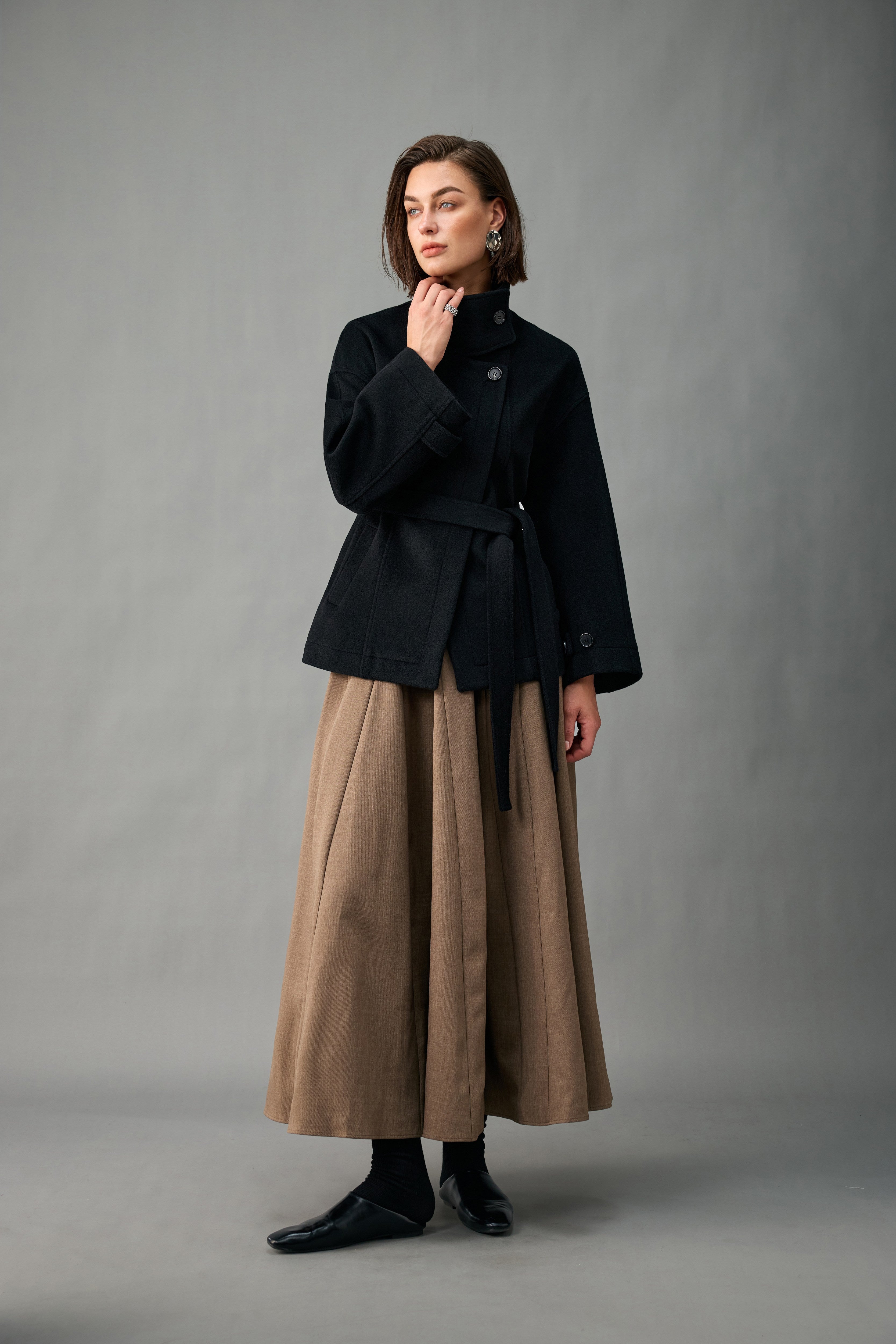 The Belted Cashmere Jacket